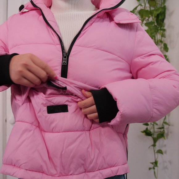 Cute bright pink puffer coat, size US S/XS - Picture 5 of 14